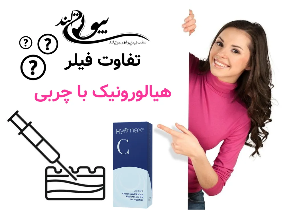 تفاوت فیلر هیالورونیک با چربی (خلاصه و مقایسه‌محور)